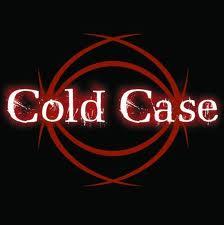 Cold Case words on black background with red circles