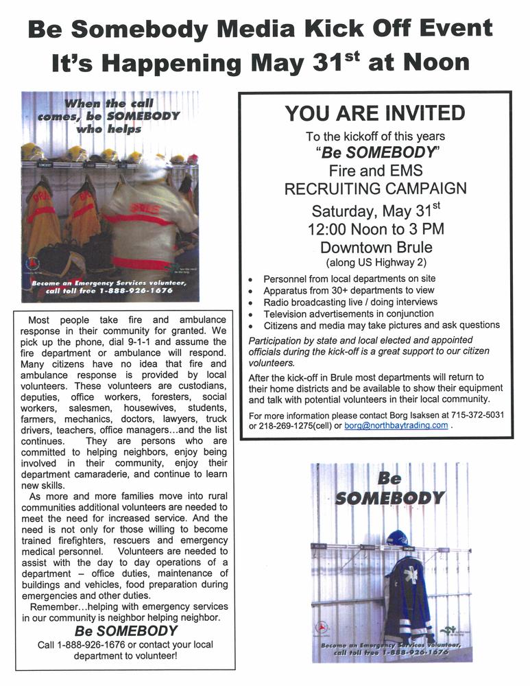 Be Somebody Media Event flyer